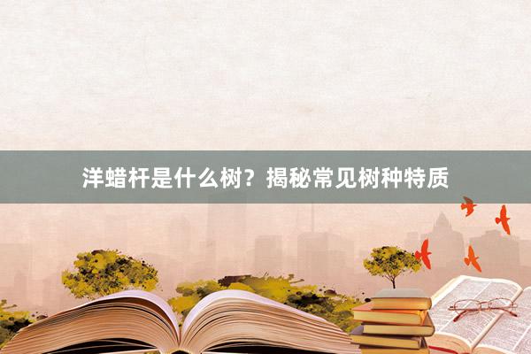 洋蜡杆是什么树？揭秘常见树种特质
